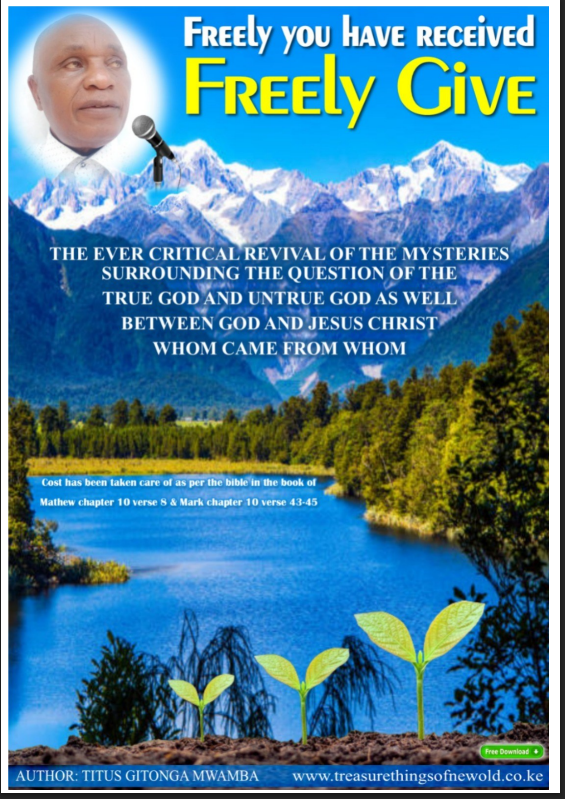 Cover of Freely You Have Received, Freely Give